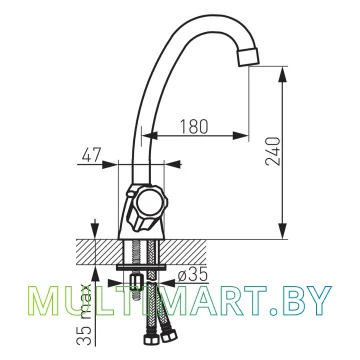 Смеситель Ferro Standard (BST4) картинка 3